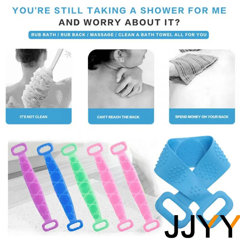 JJYY Silicone Bath Towel & Massage Brush