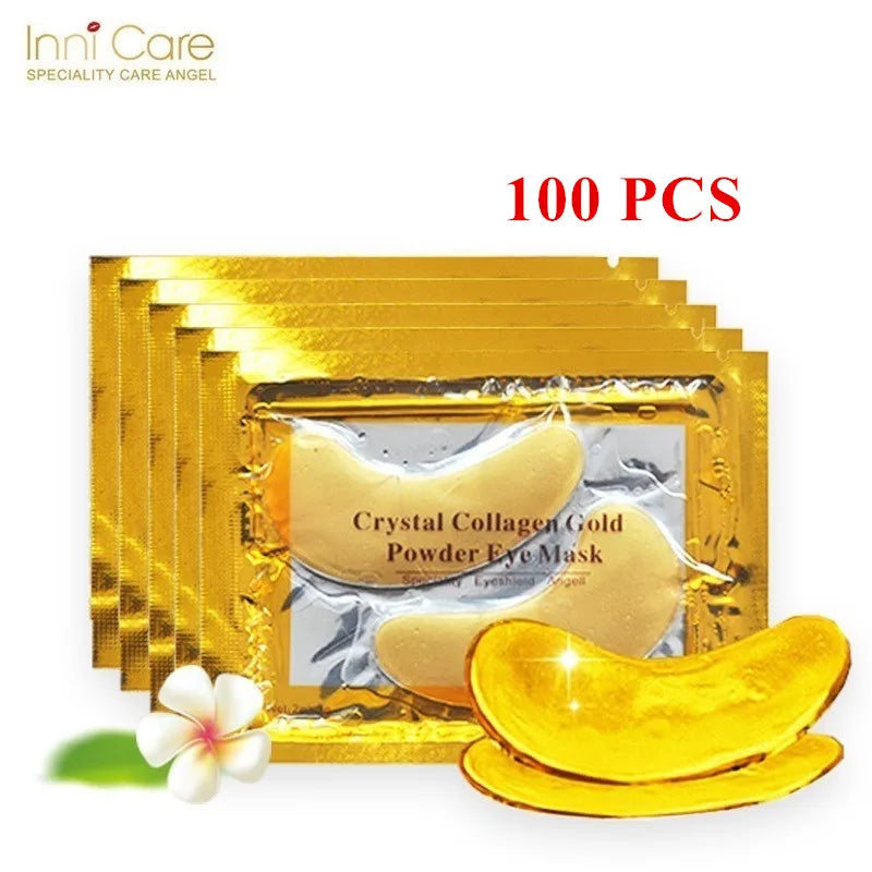 InniCare Crystal Collagen Gold Eye Masks (50/60/80/100 Pcs)