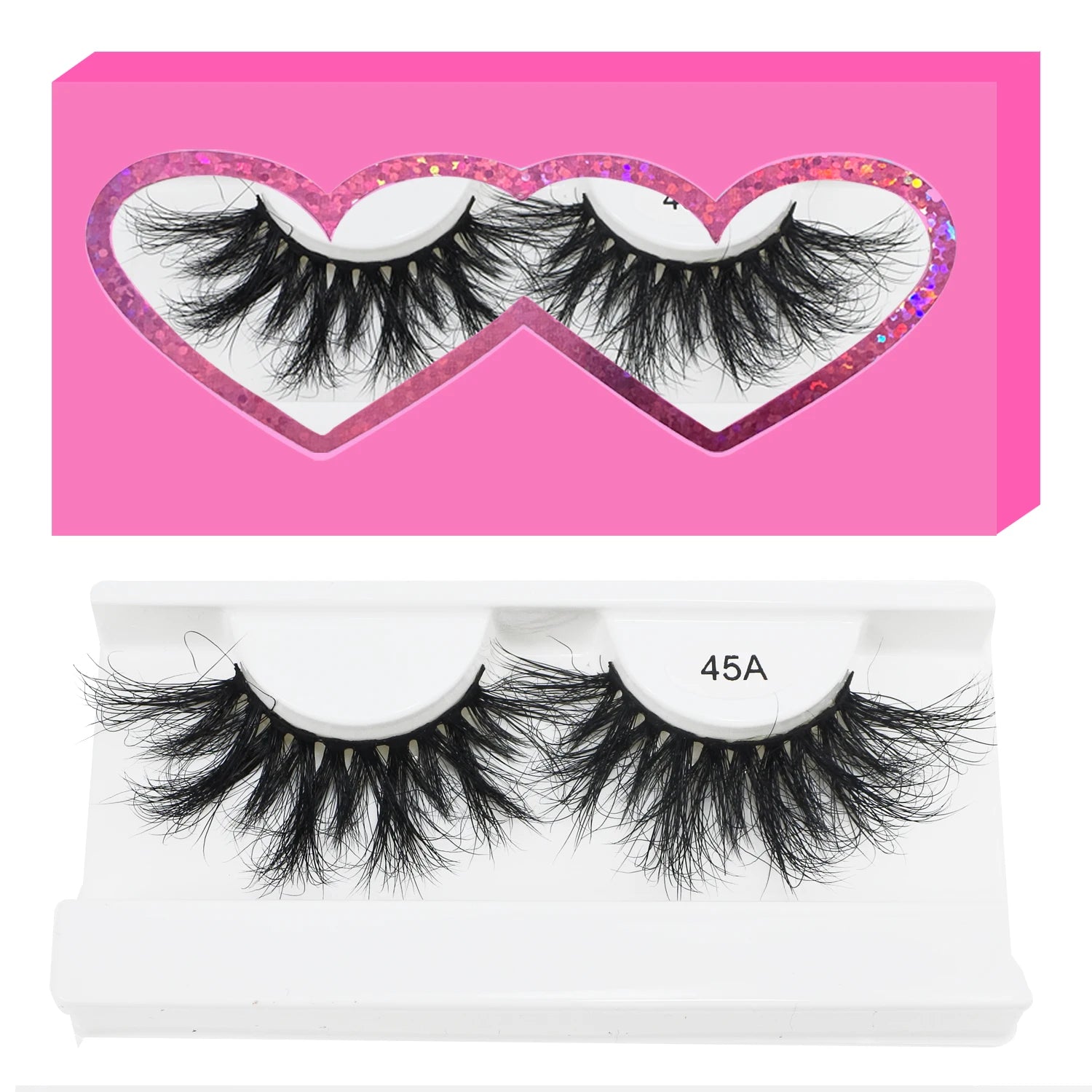 20 Pairs 25mm Mink Eyelashes – Fluffy, Wispy, High-Volume Lash Set