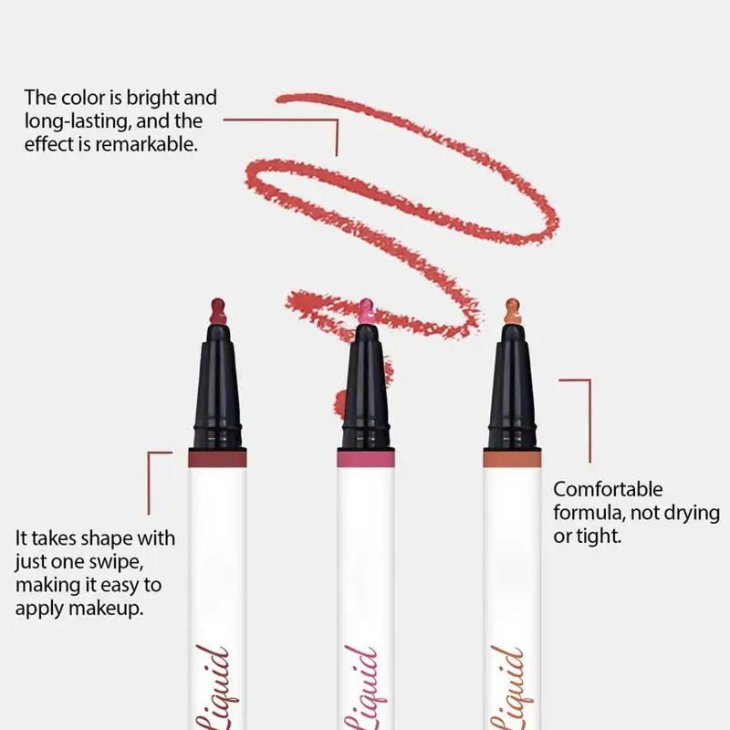 Liquid Lipliner Pencil Matte Soft Lip Liner Stick