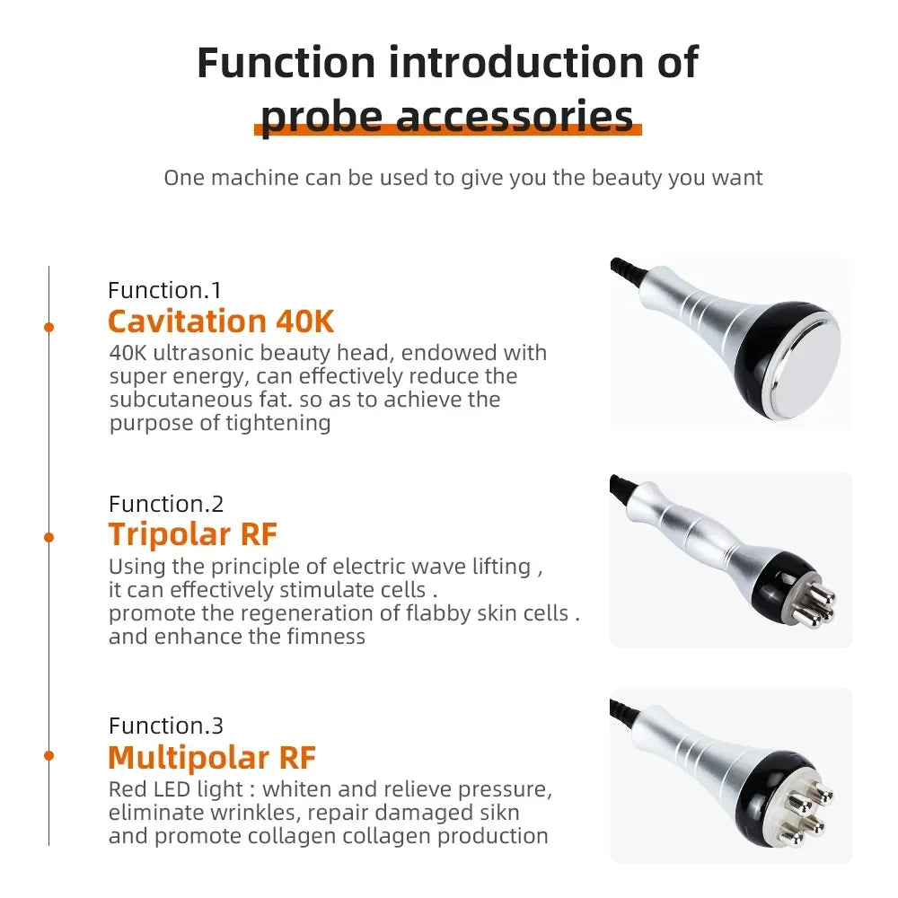 4-in-1 40K Ultrasonic Cavitation Body Tool