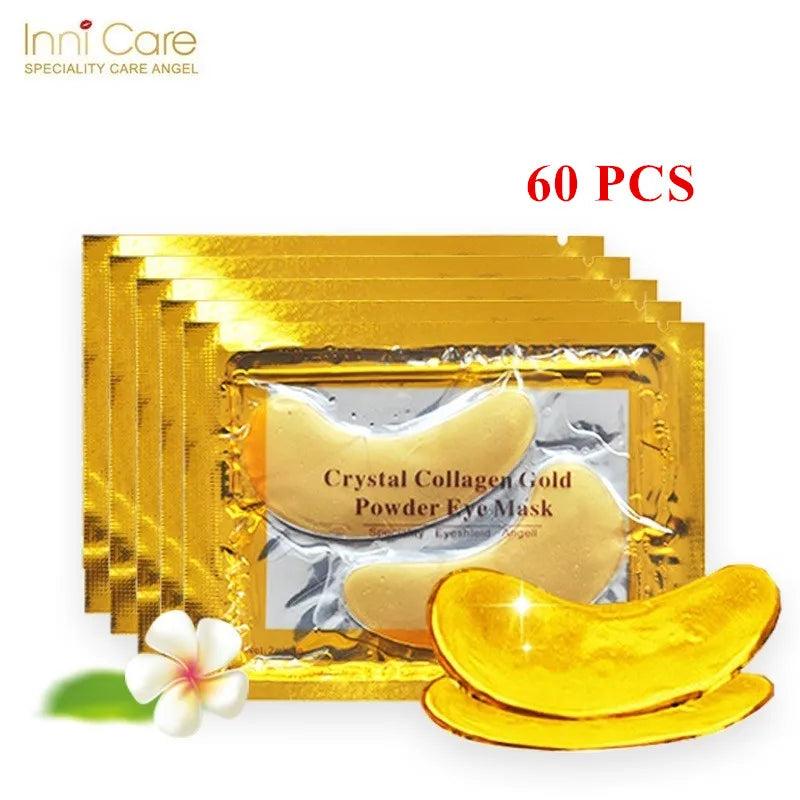 InniCare Crystal Collagen Gold Eye Masks (50/60/80/100 Pcs)
