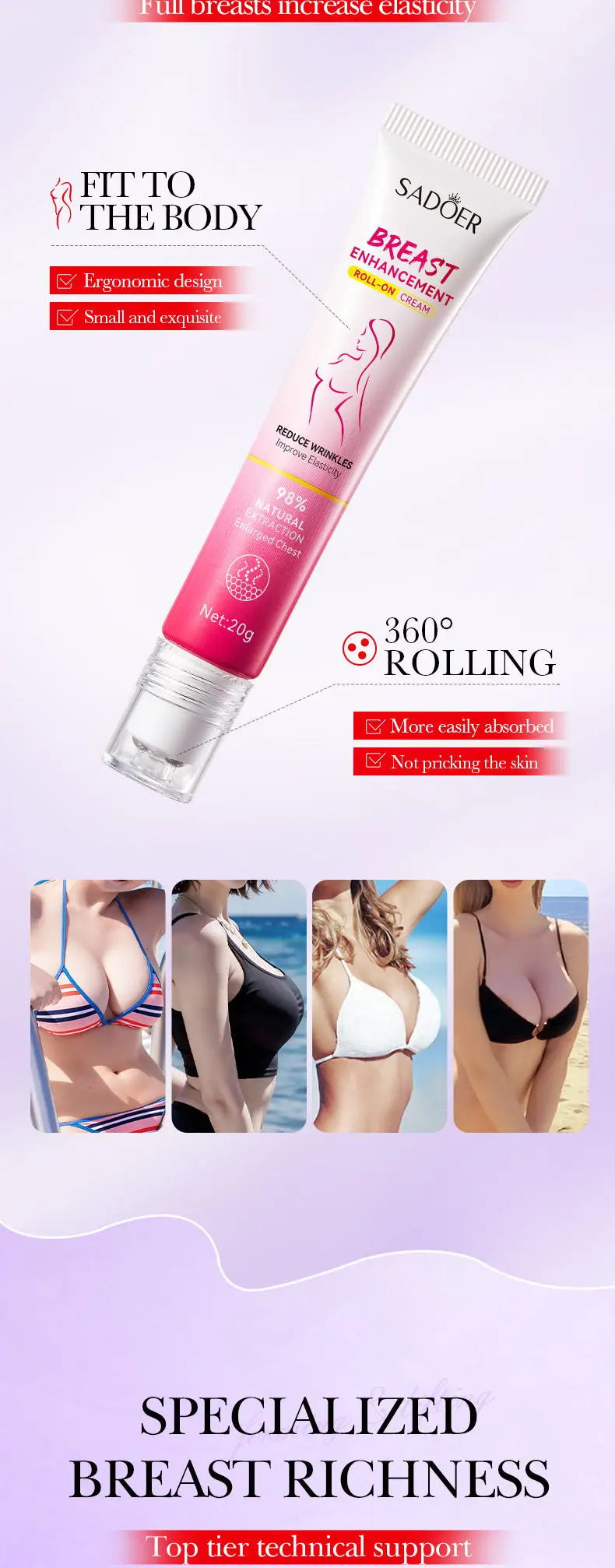 Natural Breast Enlargement Cream – Firming & Lifting Breast Care