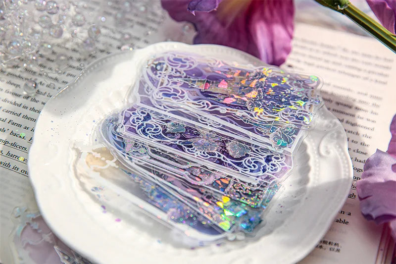 10pcs Fluorescent Dream Series Bookmarks – Kawaii PVC Page Markers