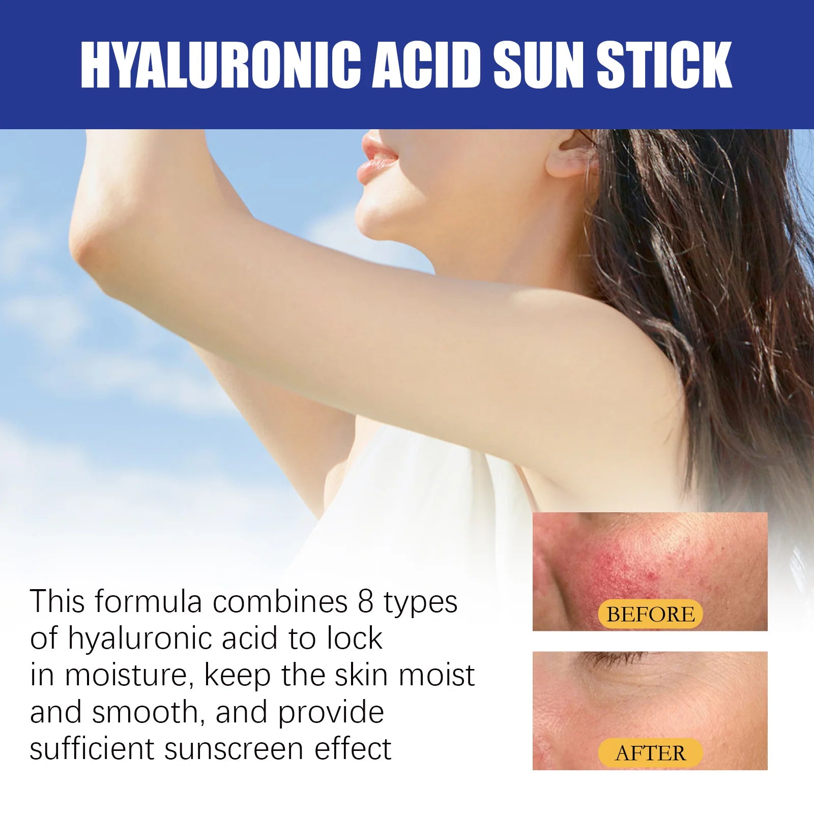 EELHOE SPF 50+ Hyaluronic Acid Sunscreen Stick