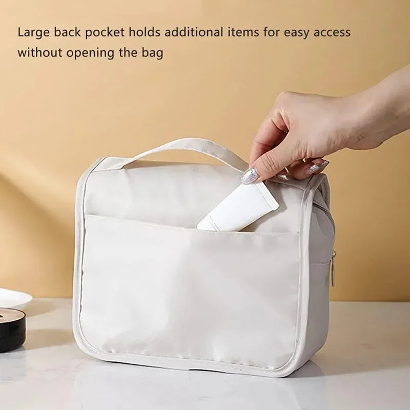 Waterproof Hanging Travel Makeup Bag – Toiletry & Cosmetic Organizer for Wome
