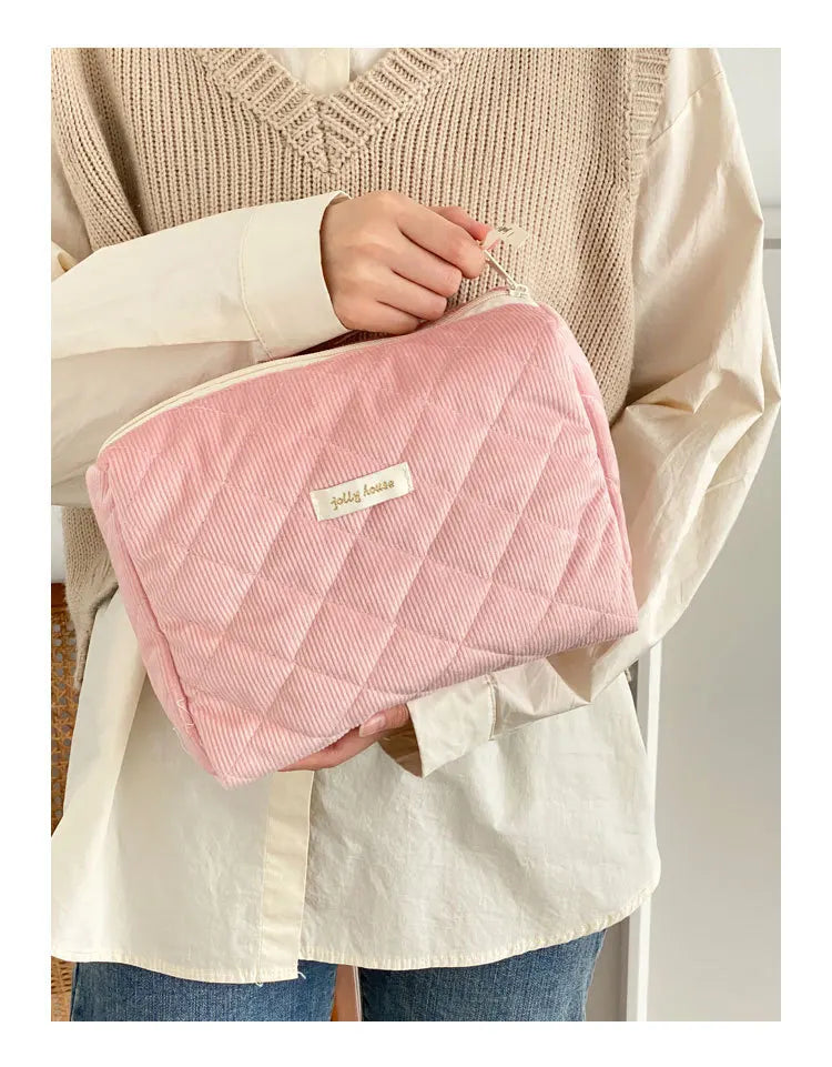 Women’s Travel Cosmetic Bag – Large Capacity Zipper Makeup Pouch