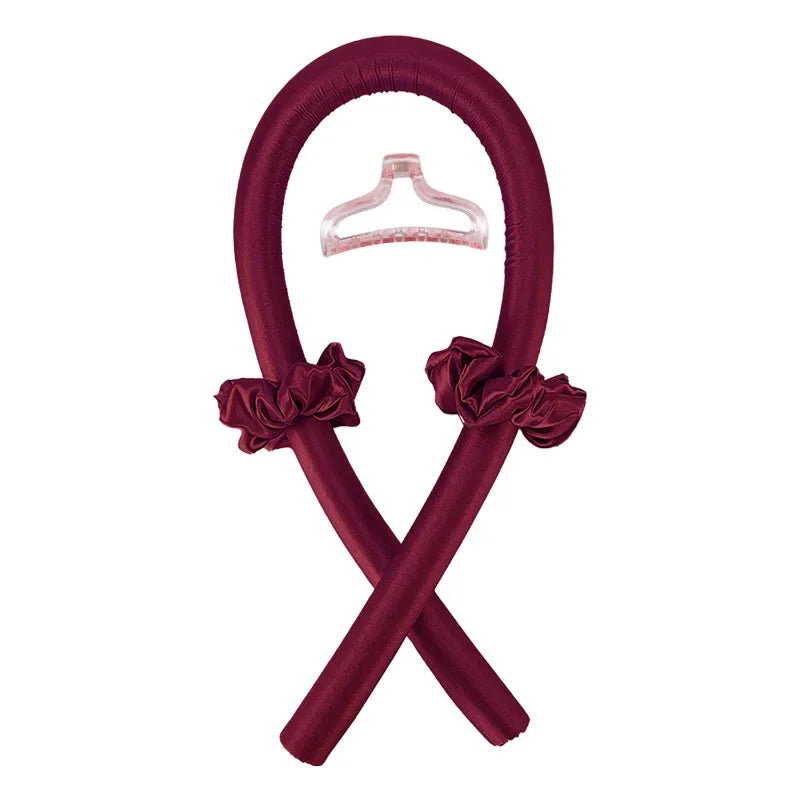 Heatless Silk Curling Rod Headband – Soft, No Heat Hair Rollers