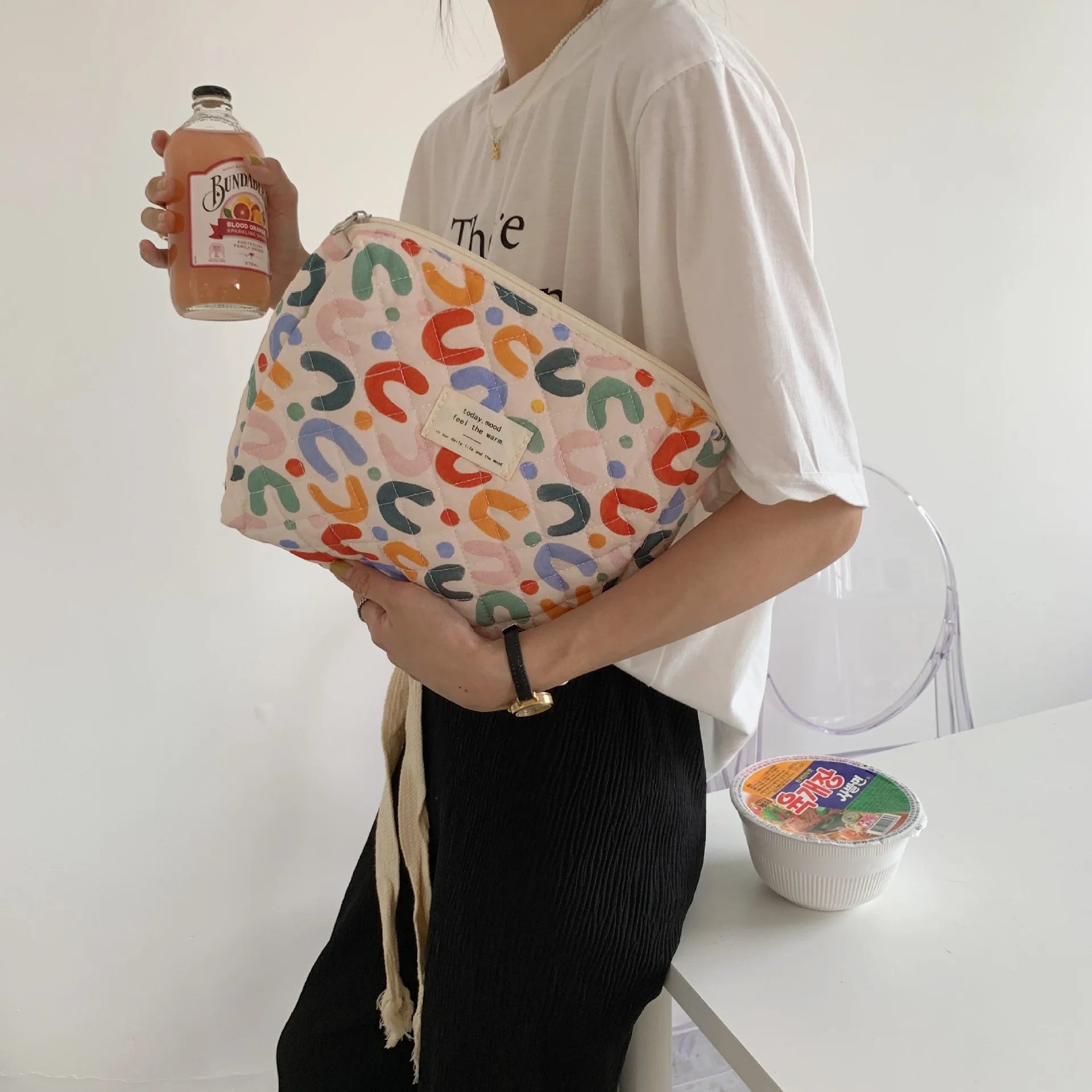 Women’s Travel Cosmetic Bag – Large Capacity Zipper Makeup Pouch