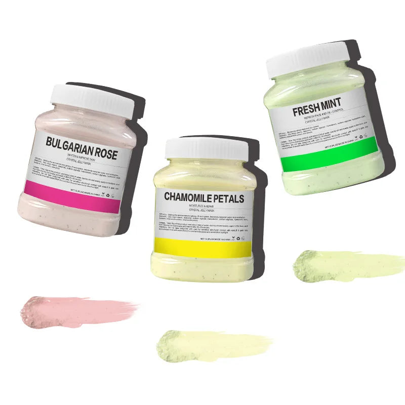 24K Gold & Rose Jelly Mask Powder – 350g Hydrating Facial Treatment