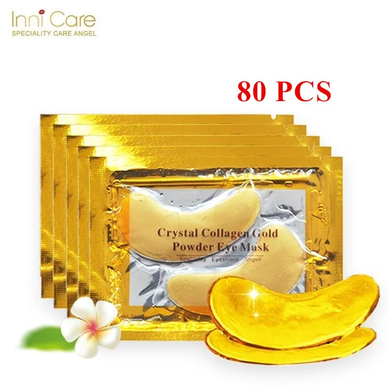 InniCare Crystal Collagen Gold Eye Masks (50/60/80/100 Pcs)