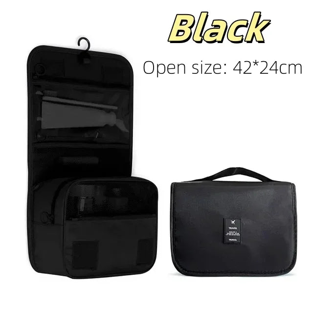 Waterproof Hanging Travel Makeup Bag – Toiletry & Cosmetic Organizer for Wome