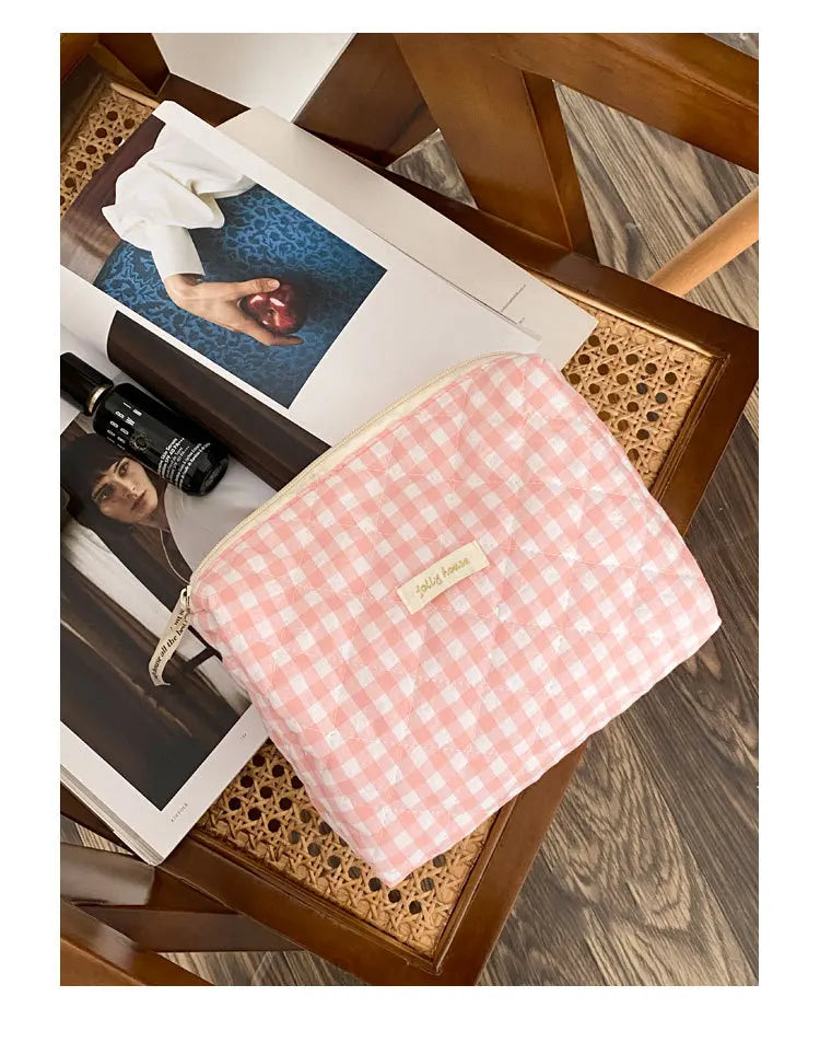 Women’s Travel Cosmetic Bag – Large Capacity Zipper Makeup Pouch