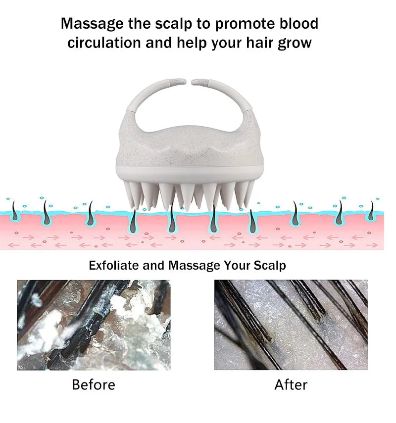 Biodegradable Scalp Massager Brush