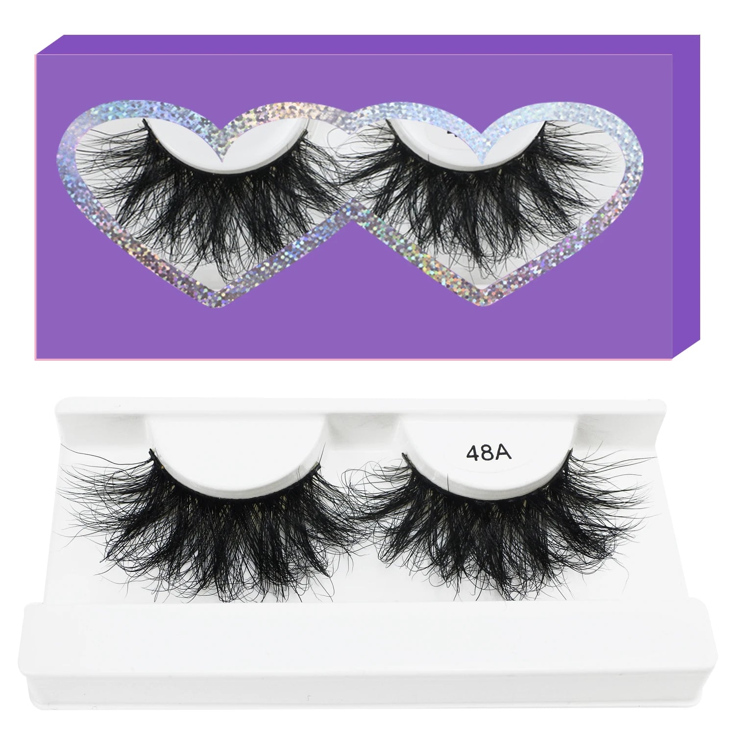 20 Pairs 25mm Mink Eyelashes – Fluffy, Wispy, High-Volume Lash Set