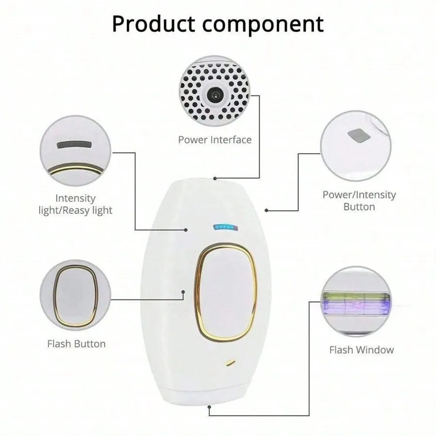 All-in-One Hair Removal Device – Permanent Hair Reduction for Body & Bikini Areas