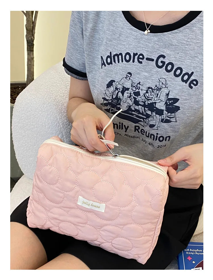 Women’s Travel Cosmetic Bag – Large Capacity Zipper Makeup Pouch