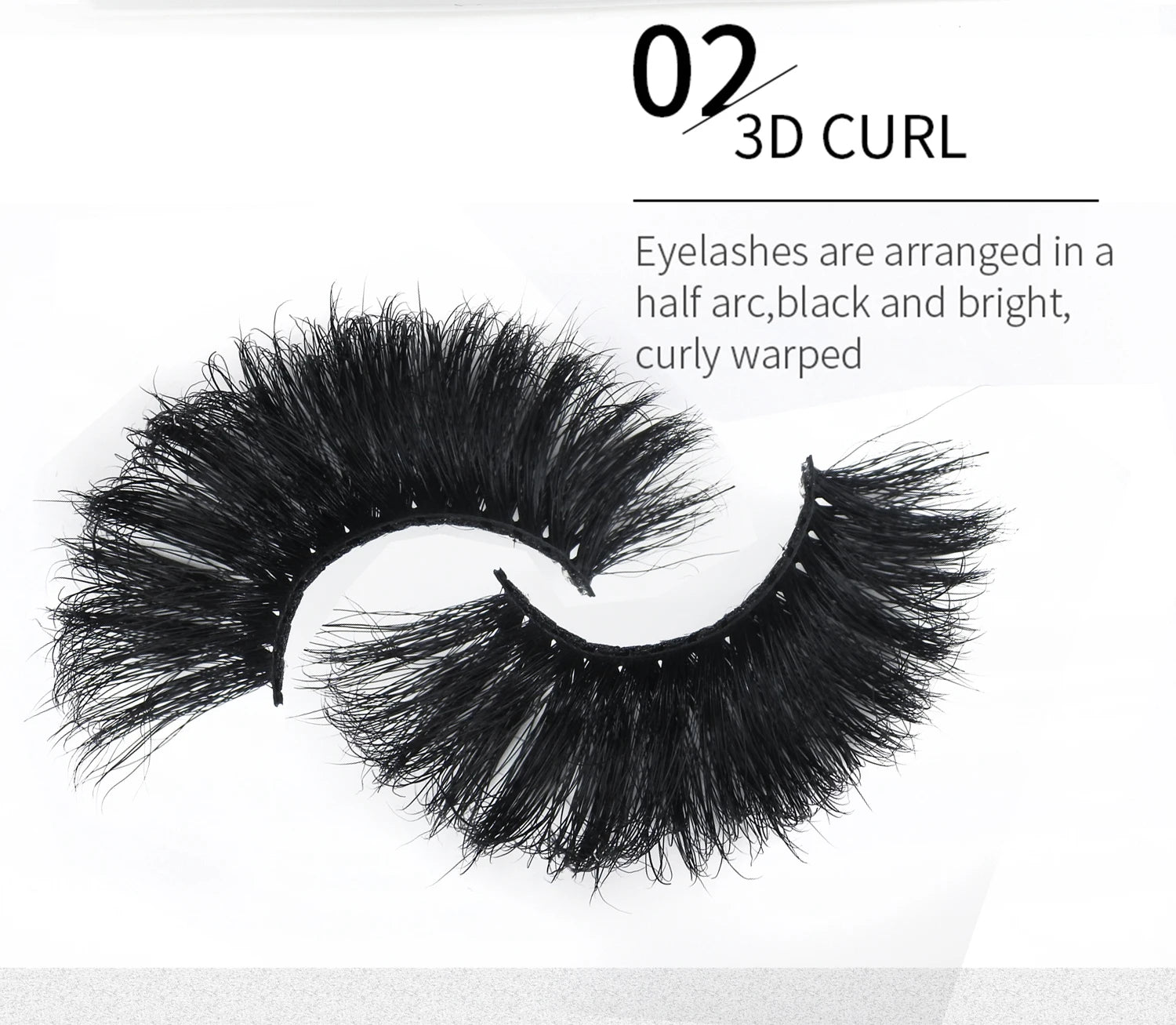 20 Pairs 25mm Mink Eyelashes – Fluffy, Wispy, High-Volume Lash Set
