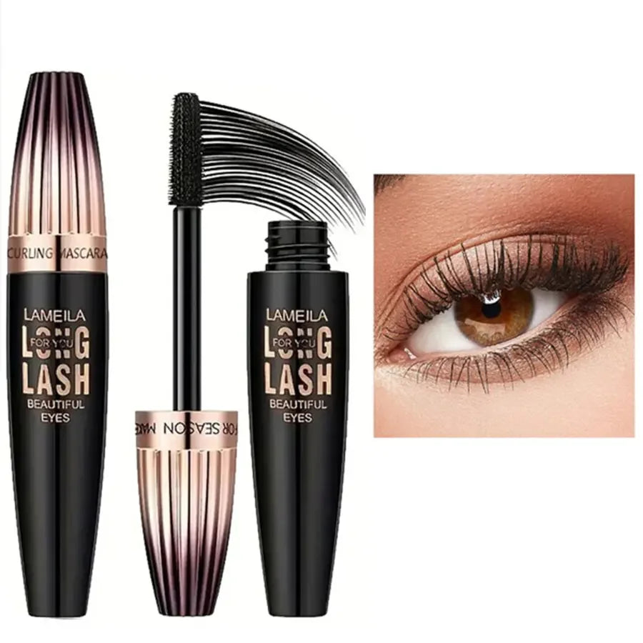 Waterproof 4D Mascara – Long-Lasting, Smudge-Proof & Thickening