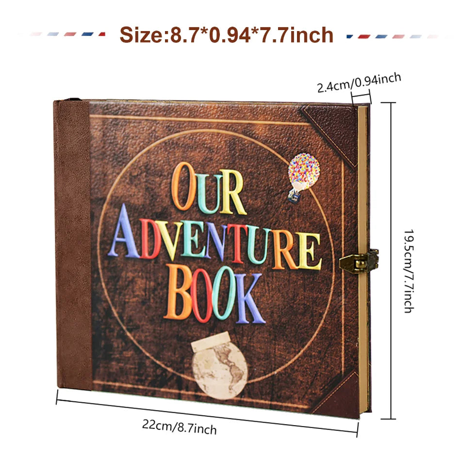 Our Adventure Book – 146-Page Retro DIY Scrapbook Album
