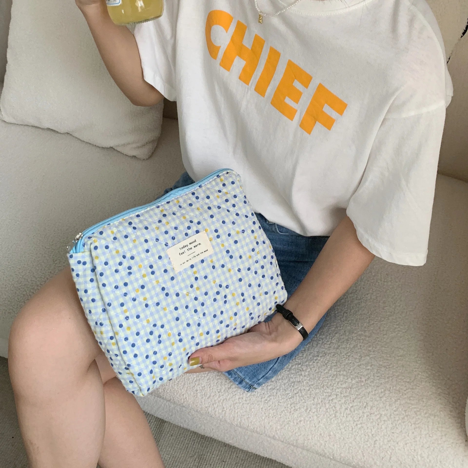 Women’s Travel Cosmetic Bag – Large Capacity Zipper Makeup Pouch