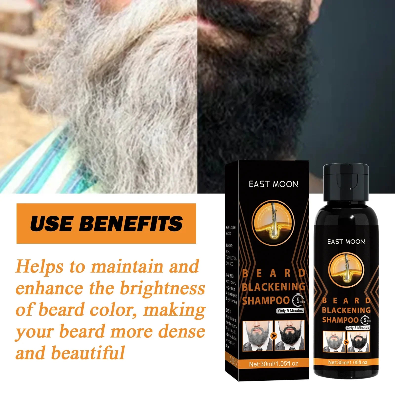 Darkening Shampoo for Gray to Black Hair