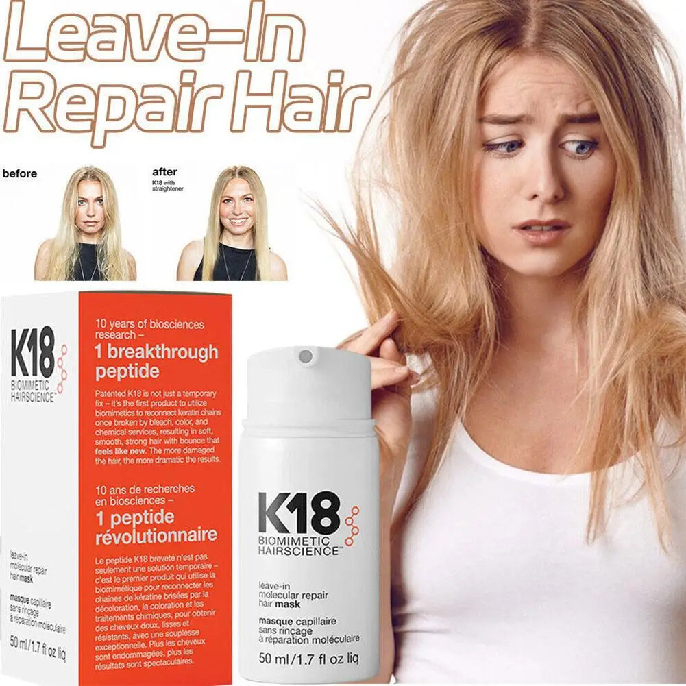 K18 Leave-In Molecular Repair Hair Mask – Deep Keratin Treatment (1 or 5pcs)