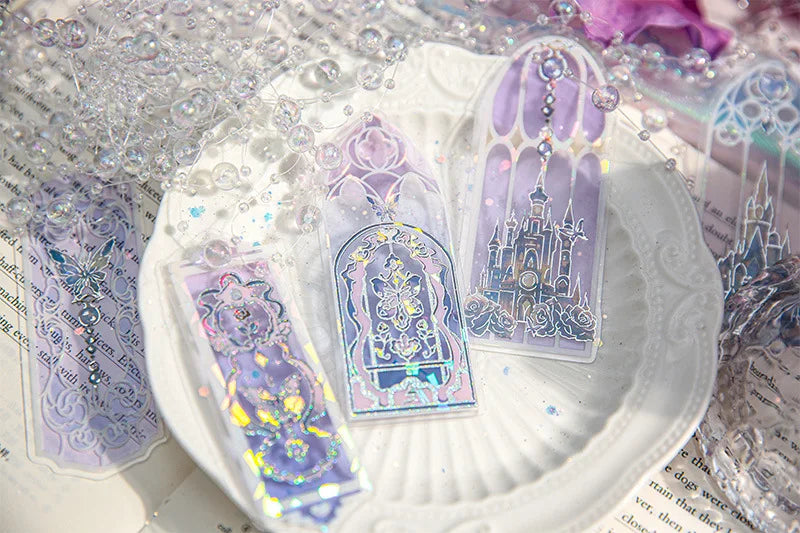 10pcs Fluorescent Dream Series Bookmarks – Kawaii PVC Page Markers