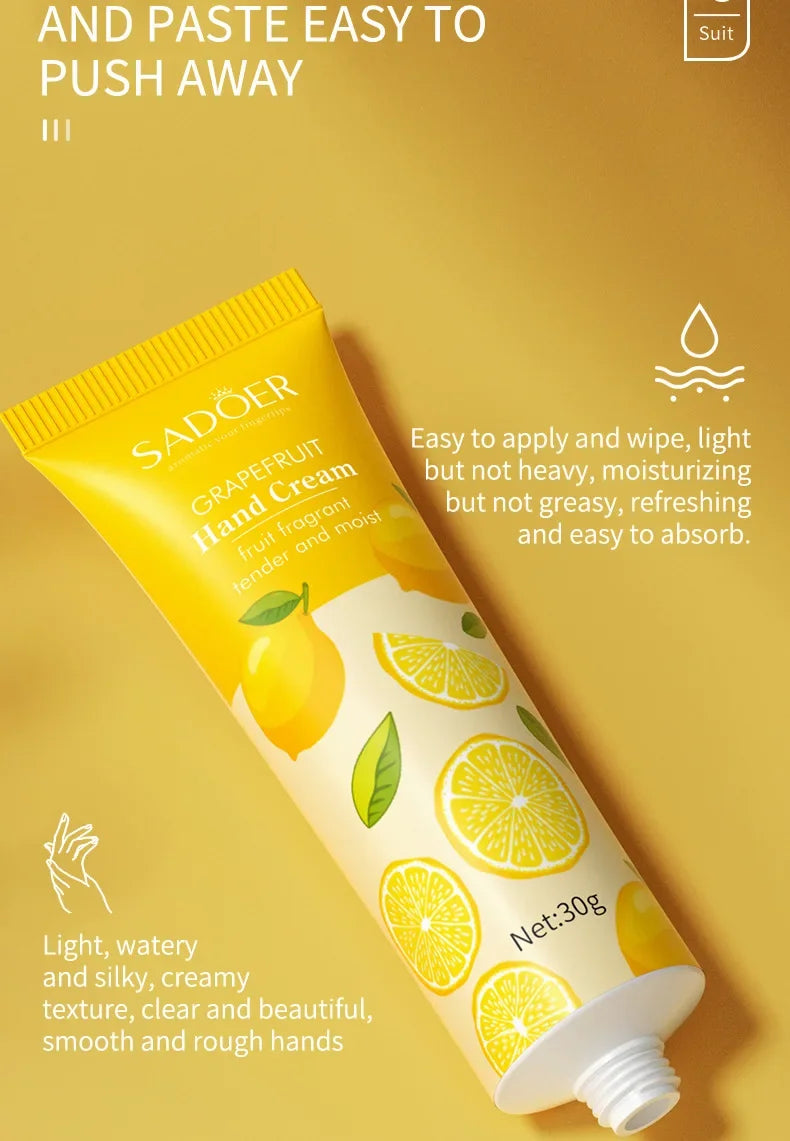 SADOER Fruit Plant Hand Cream Set – 5pcs