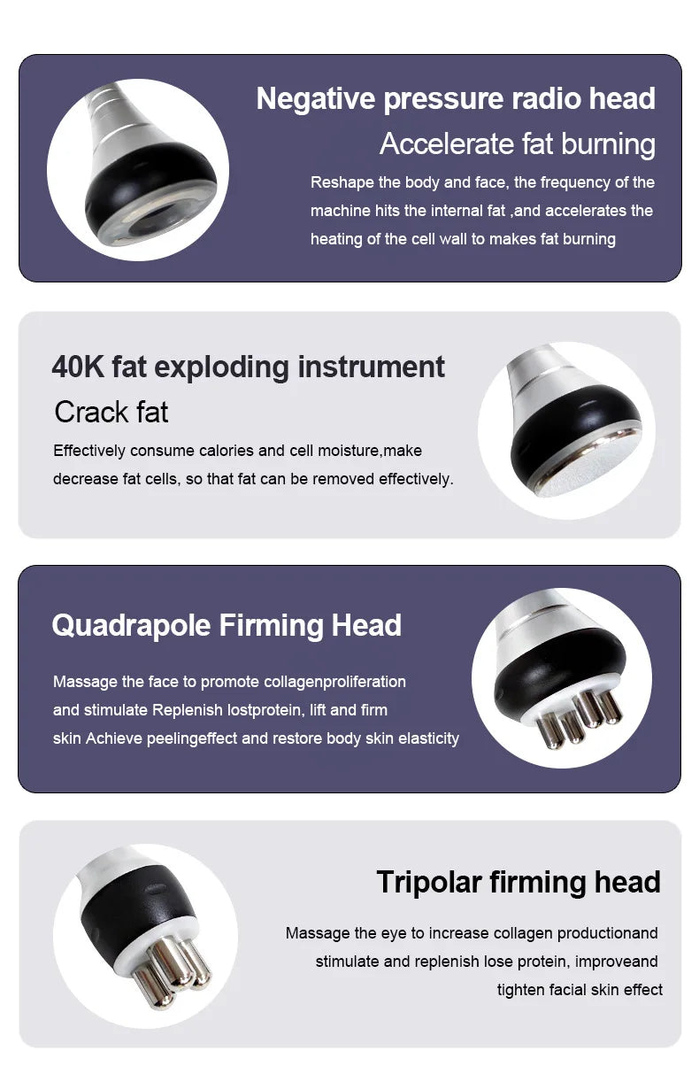4-in-1 40K Ultrasonic Cavitation Body Tool