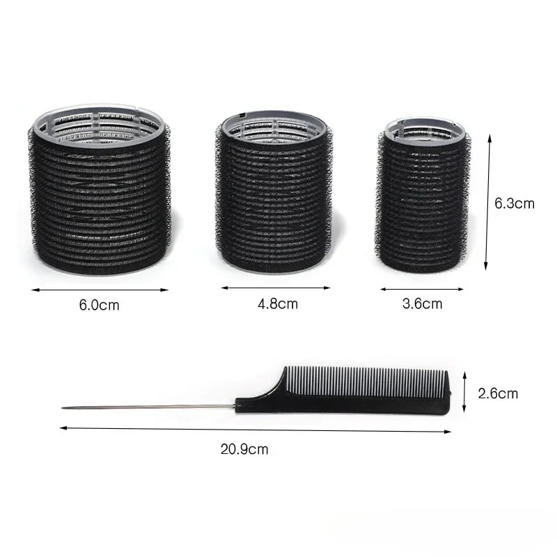 28-Piece Hair Roller Set – Self-Grip Curlers & Clips