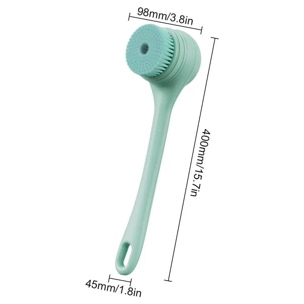 Long Handle Electric Shower Brush & Silicone Scrubber