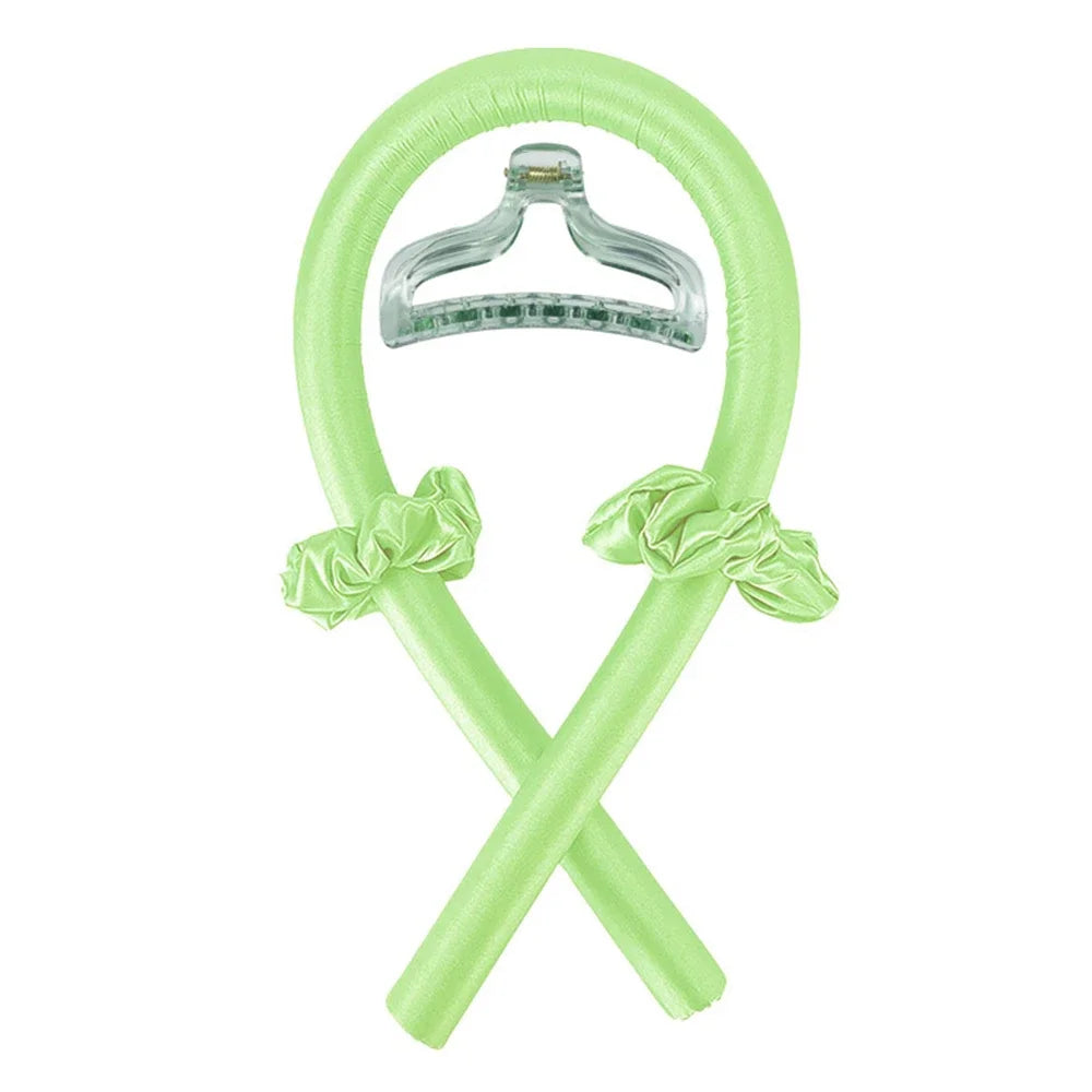 Heatless Silk Curling Rod Headband – Soft, No Heat Hair Rollers