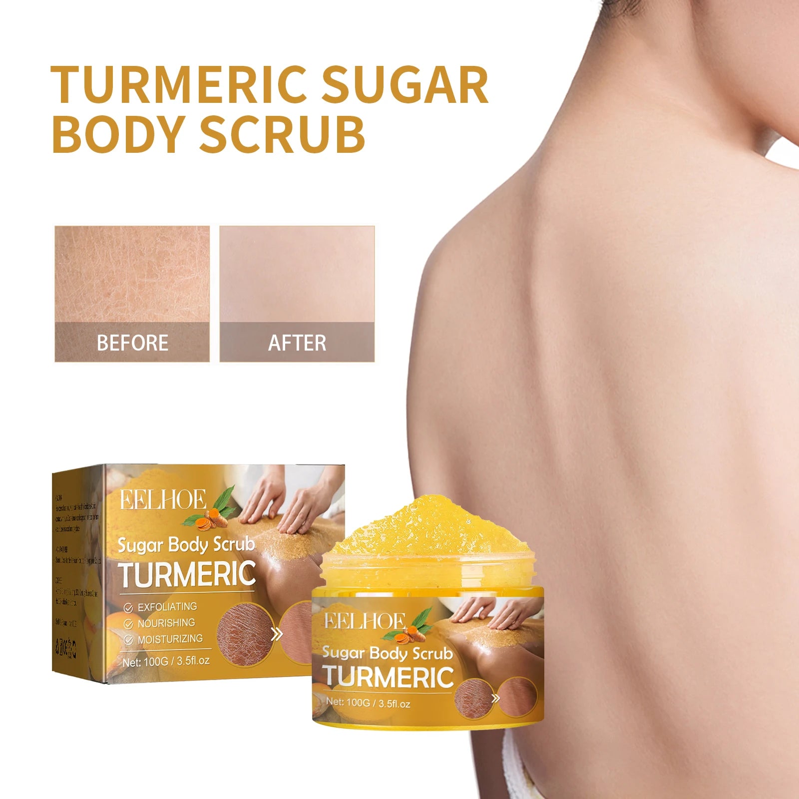 EELHOE Turmeric Exfoliating Body Scrub