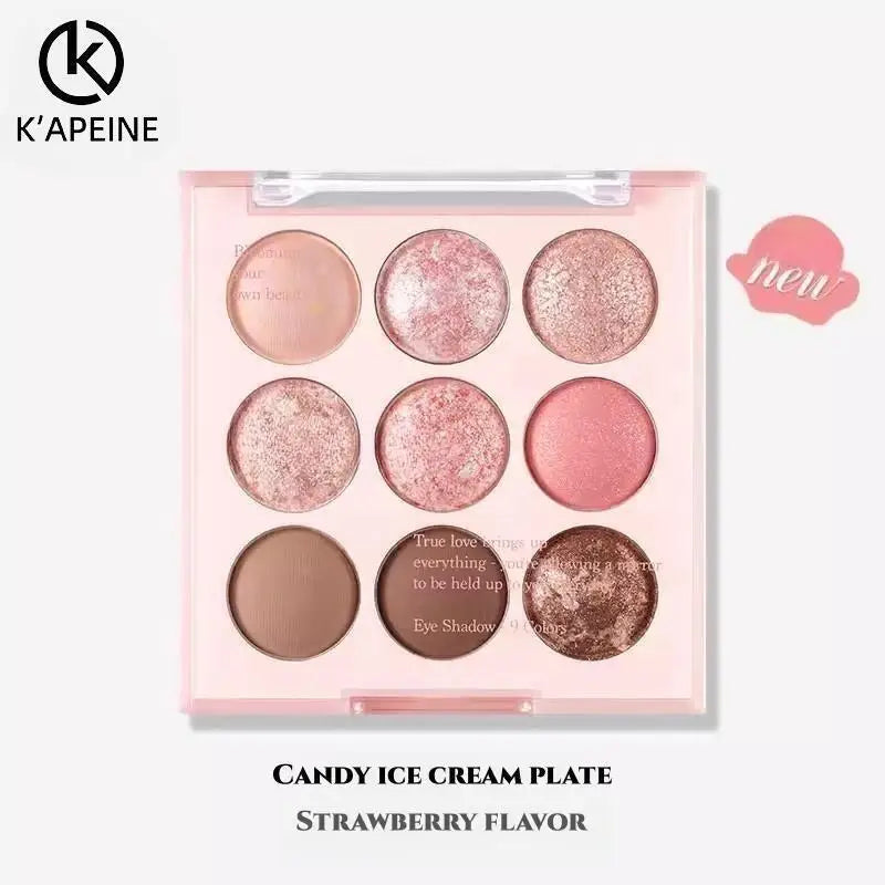 9-Color Glitter Snowflake Eyeshadow Palette