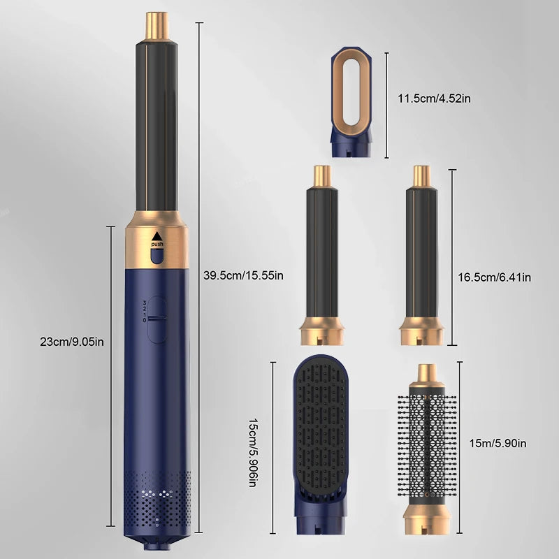 5-in-1 Professional Hair Styling Set – Dryer, Curler & Straightener