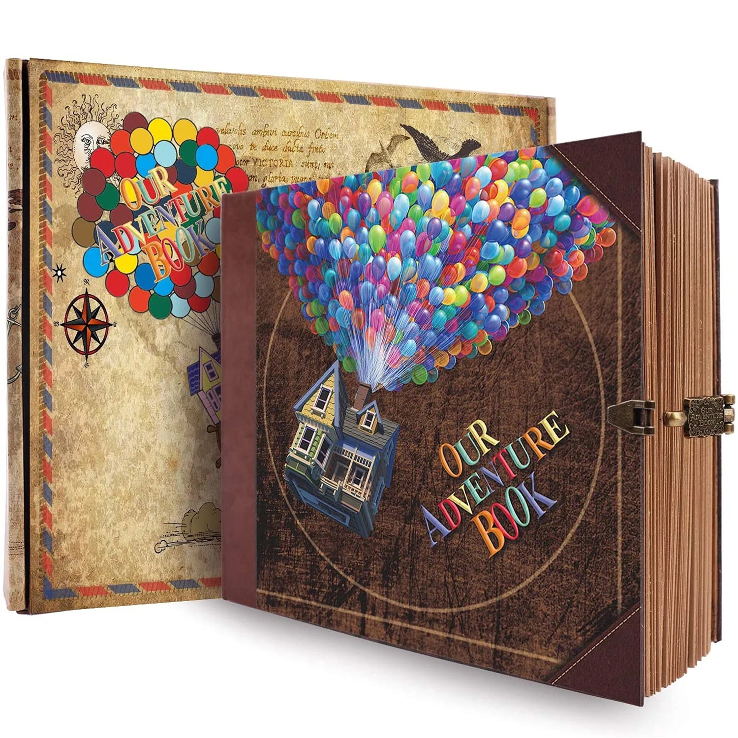 “Our Adventure Book” – 146-Page DIY Scrapbook Album (Retro Kraft Edition)