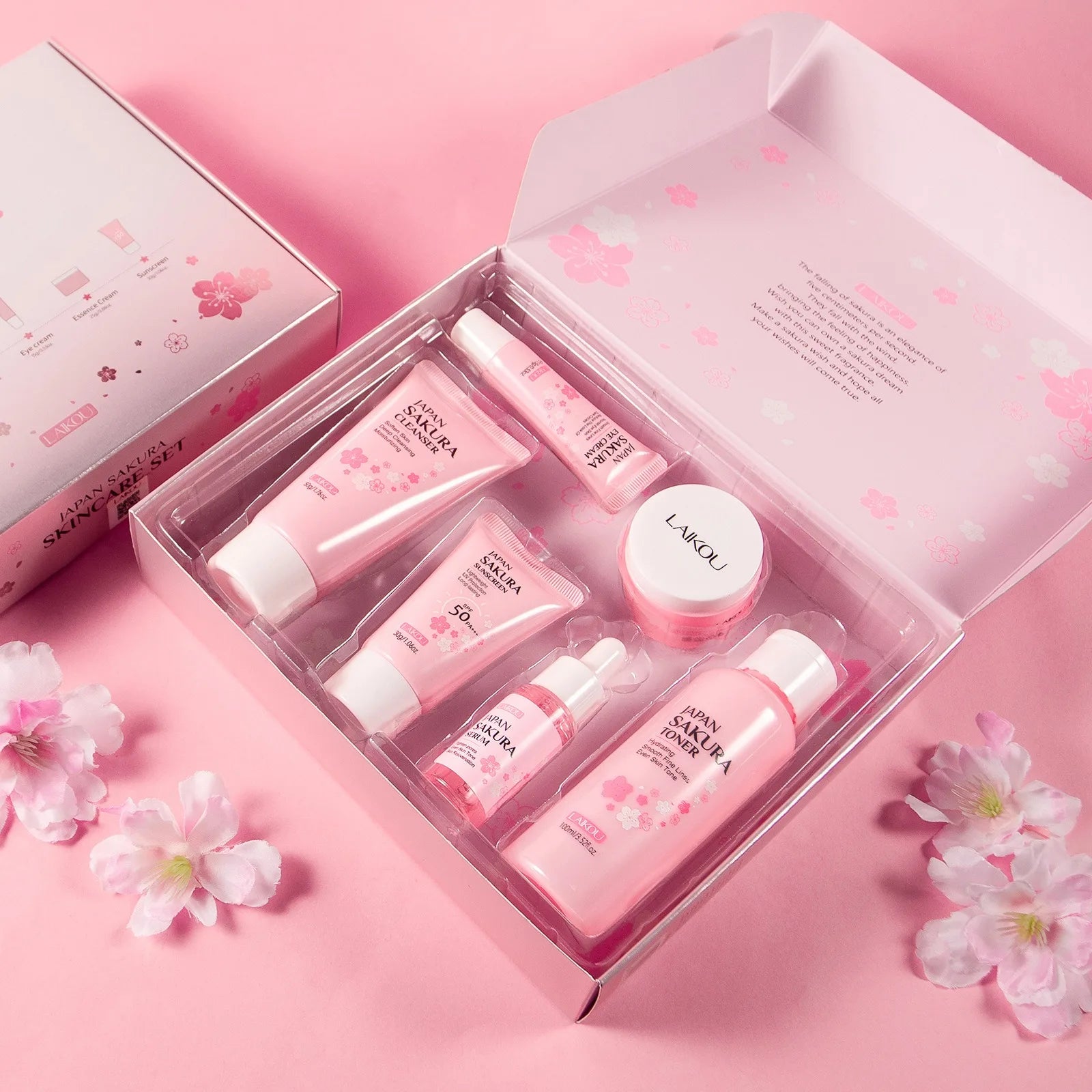 LAIKOU Japan Sakura Skin Care Set 6pcs