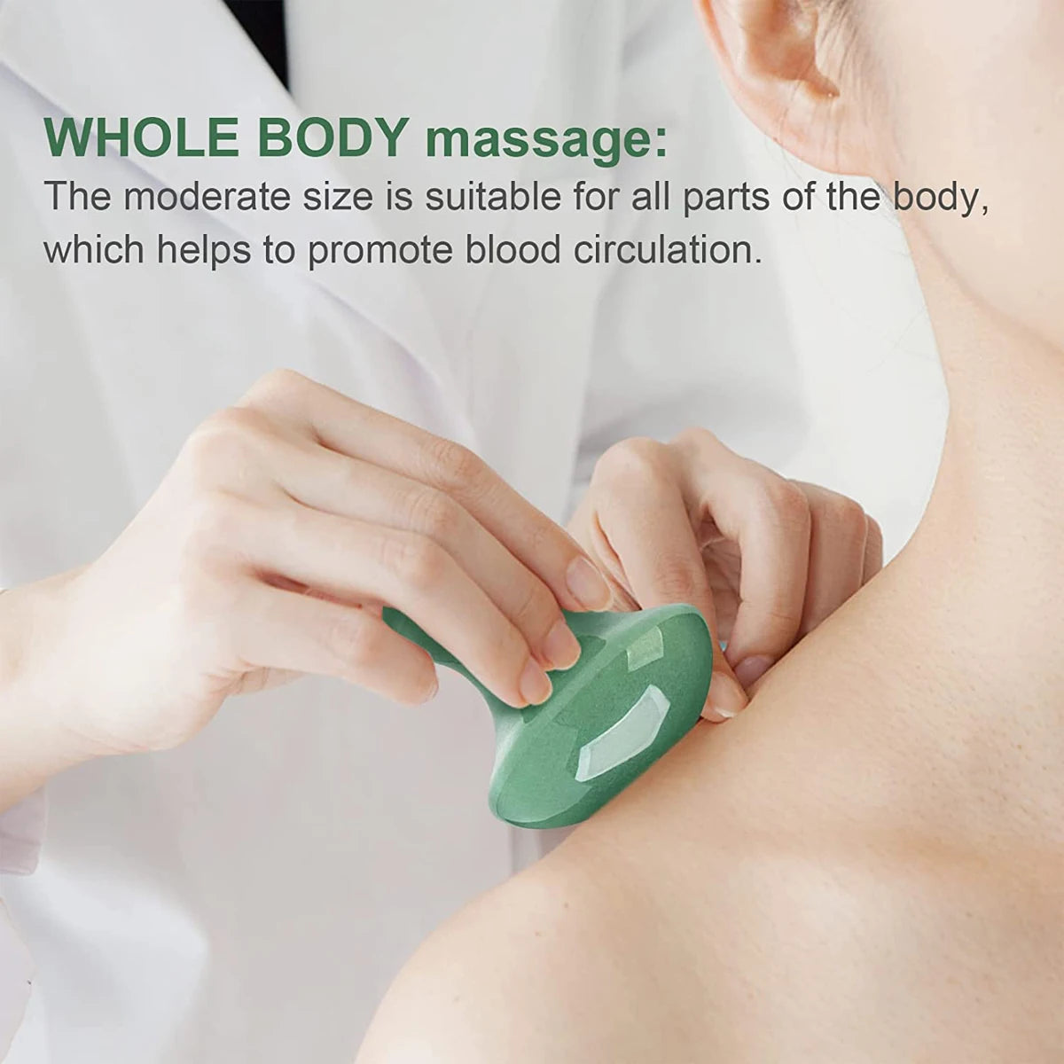 Natural Jade Mushroom Gua Sha Massager