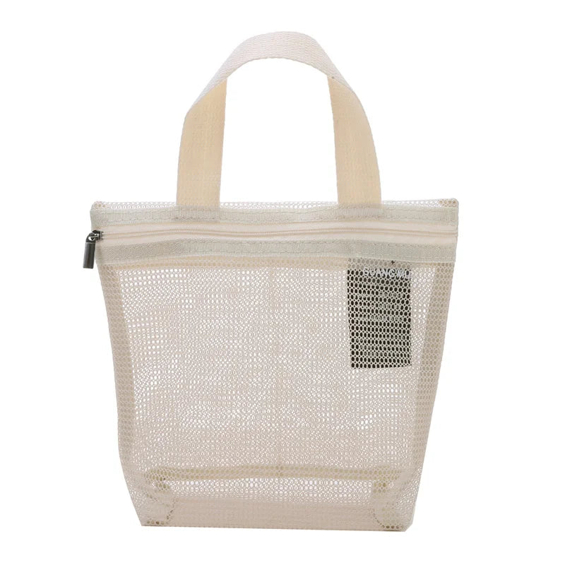Mesh Travel Toiletry Bag – Portable Hanging Cosmetic Organizer Pouch