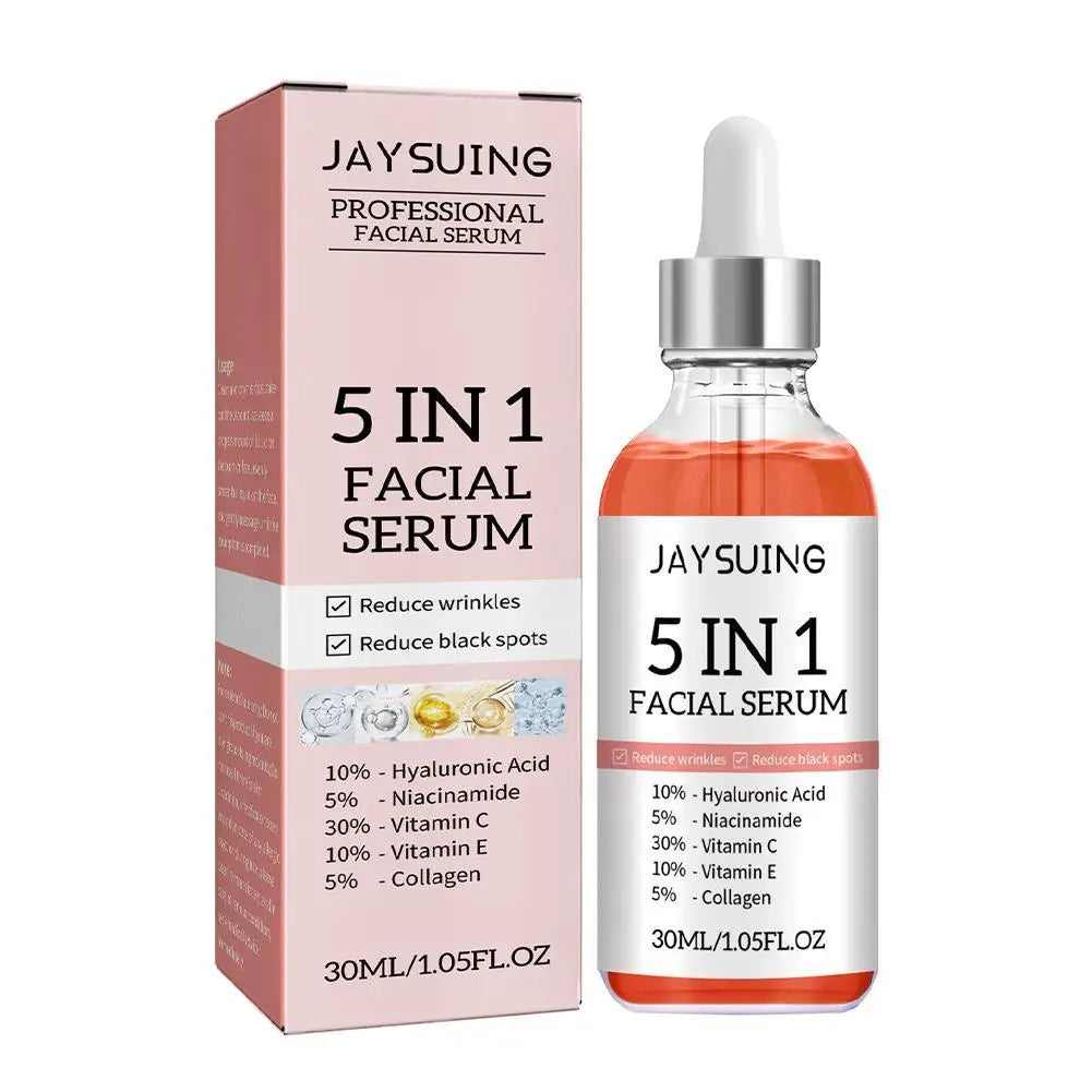 5-in-1 Firming & Hydrating Face Serum with Vitamin C & Hyaluronic Acid