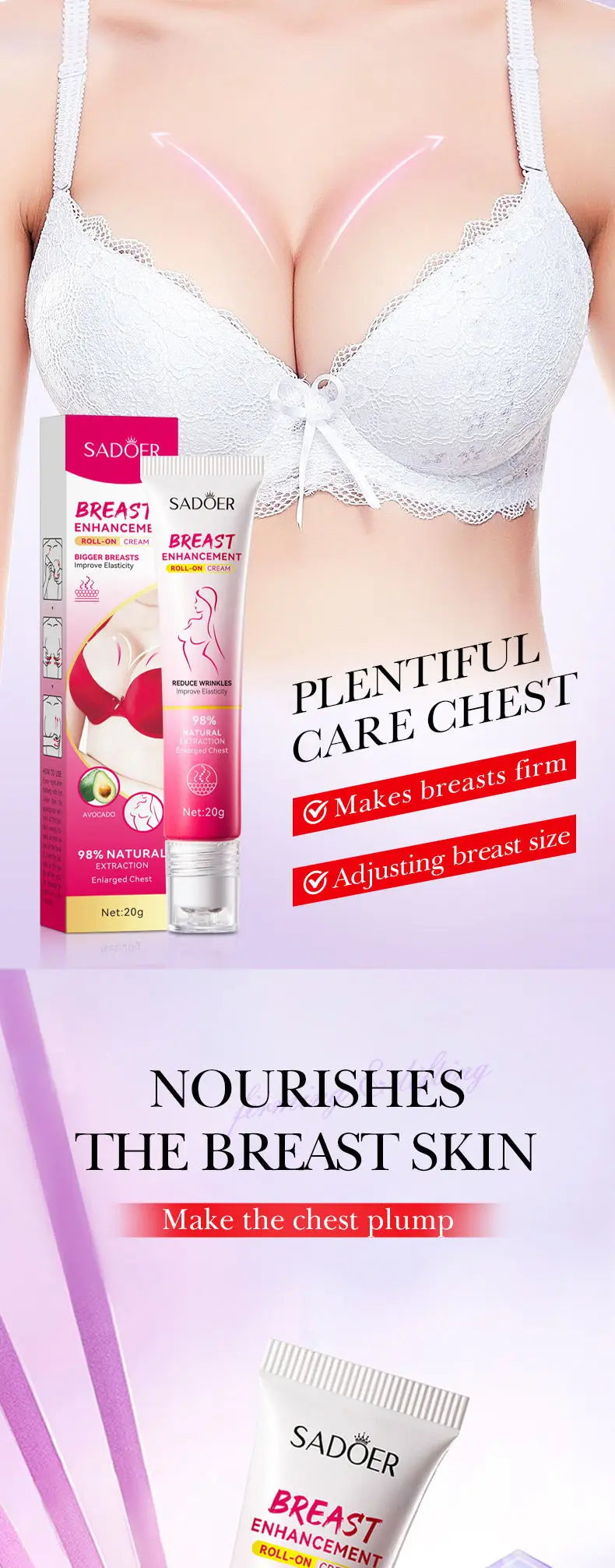 Natural Breast Enlargement Cream – Firming & Lifting Breast Care