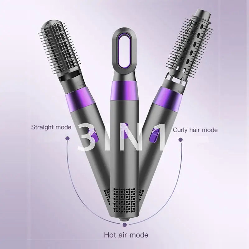 3-in-1 Hot Air Brush Hair Dryer