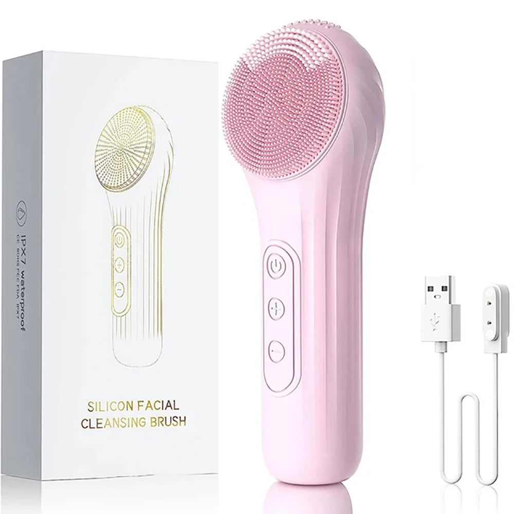 Sonic Facial Cleansing Brush – Waterproof Rechargeable Deep Cleanser