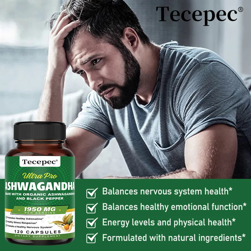 Organic Ashwagandha 1,950mg Supplement