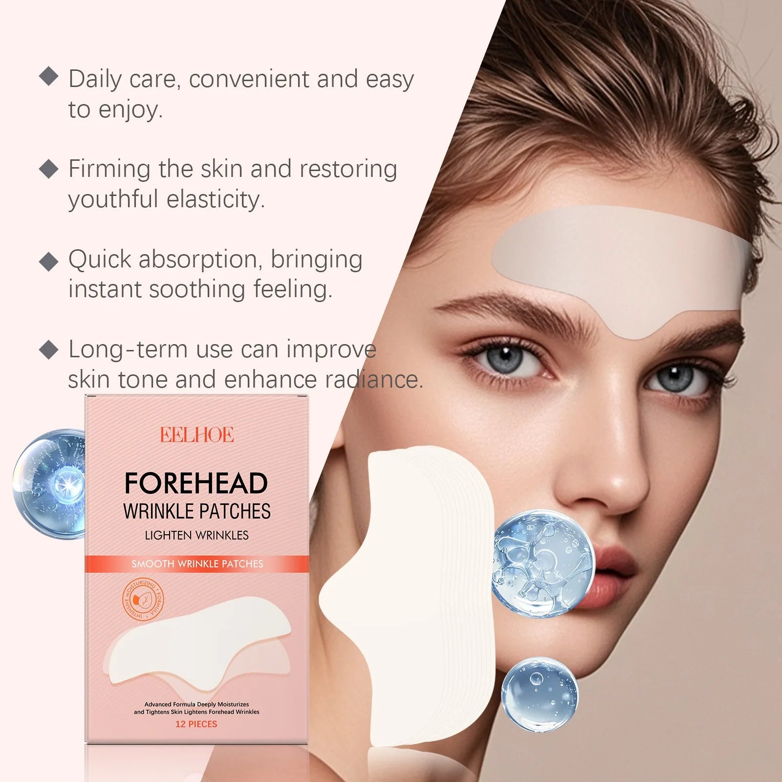 10pcs Face Wrinkle Patch for Firming & Lifting