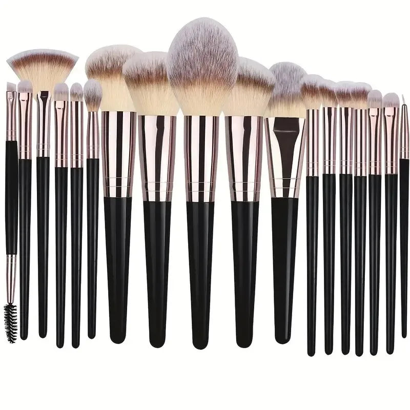 3–20PCS Professional Makeup Brush Set – Face & Eye Beauty Tools