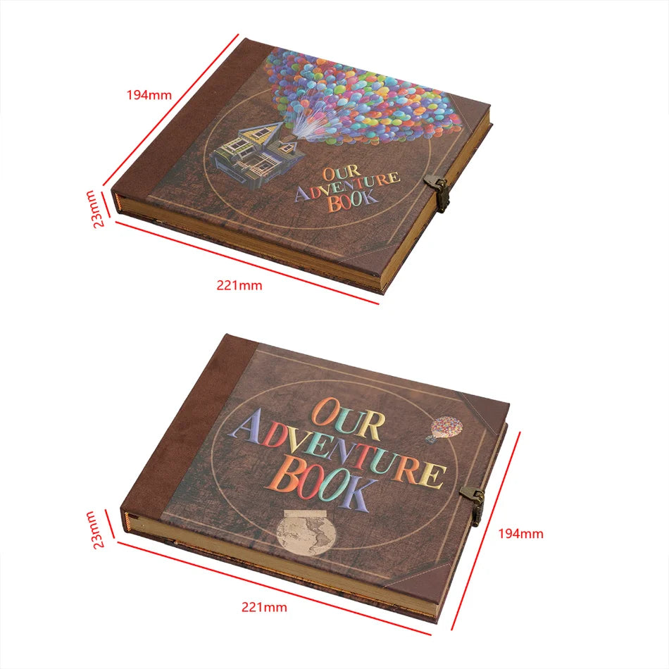 Our Adventure Book – 146-Page Retro Kraft DIY Scrapbook Album