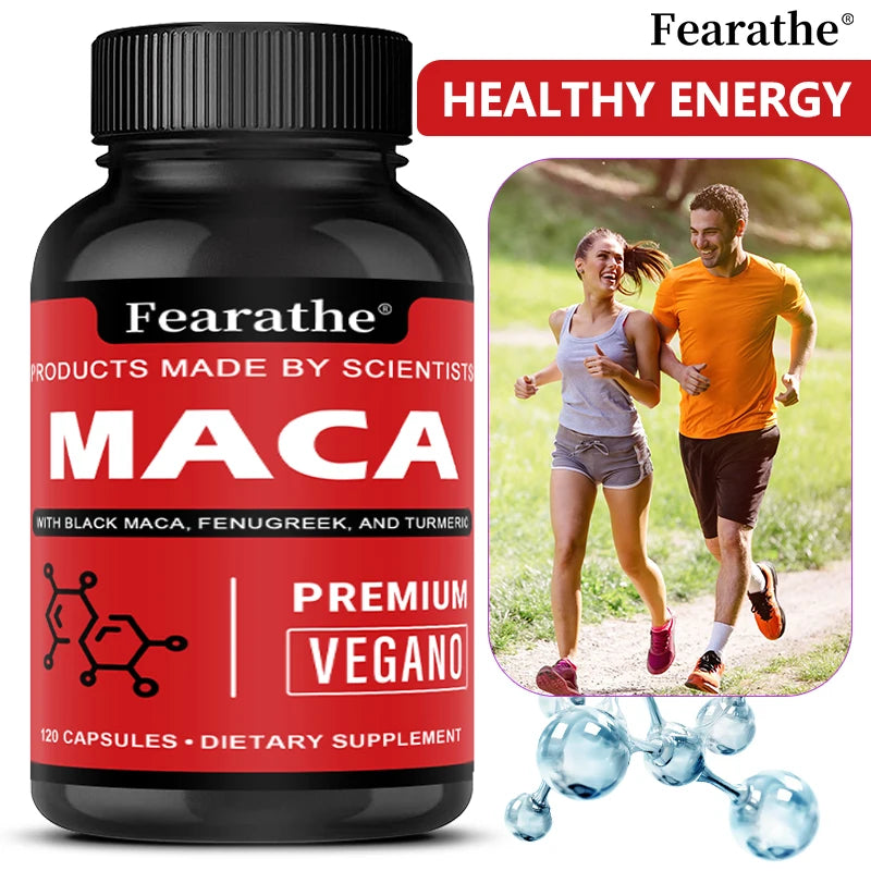Organic Peruvian Black Maca Root Capsules