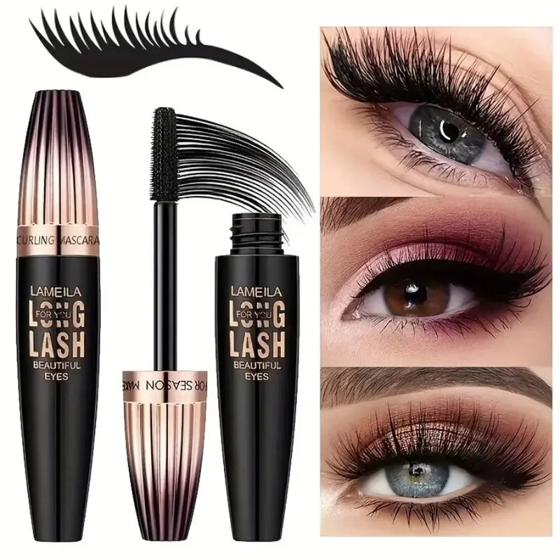 Waterproof 4D Mascara – Long-Lasting, Smudge-Proof & Thickening